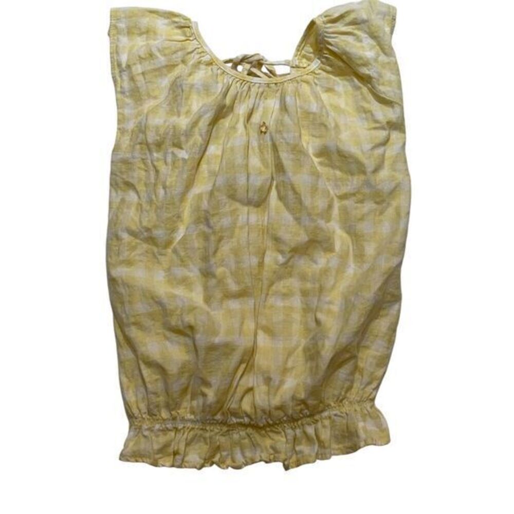 Tocoto Organic Cotton Kids' Tie-Dye Sleeveless Top Yellow Summer Boho